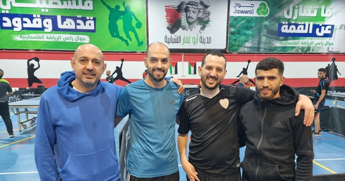 مركز شباب قلنديا يحقق المركز الثالث مكرر في بطولة كأس فلسطين لكرة الطاولة